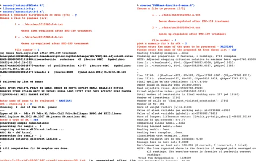 Fig. 2 A snapshot of the code of execution of the full pipeline.