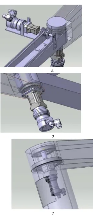 Fig. 10 presents a 3D model of the articulated arm which  will be placed next to the machine tool to simplify the  worker’s job