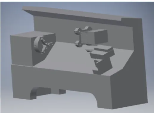 Fig. 2: The model of the inclined lathe  3. 3  RESULTS AND DISCUSSIONS   
