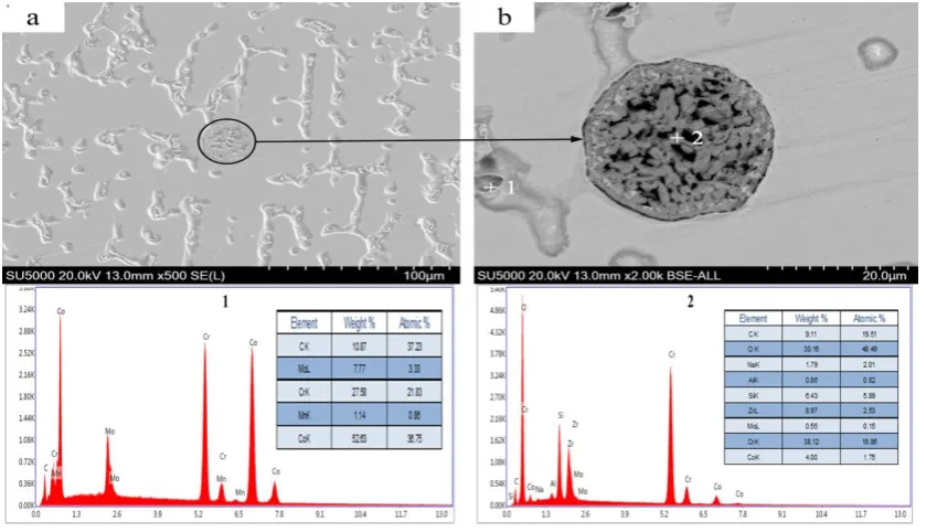 Fig. 9. Microstructural analysis of 10% Al2O3. 