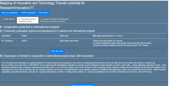 Fig. 2. Cooperation potential in international projects [11]  3.2  Complementary functionalities 