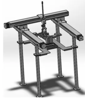 Fig. 1. The 3TR Cartesian robot structure 