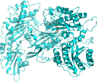 Figure 3. An overlay of the structural models of apo (green cartoon) and GBP-bound (cyan cartoon)α2δ-1