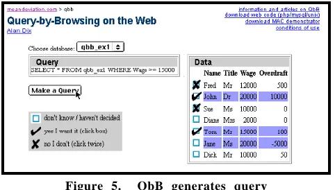 Figure 5.  QbB generates query