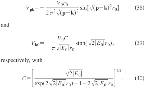 FIG. 6. Photoelectron spectra for the shell potential ��trajectories, whereas in partpared with the zero-range case