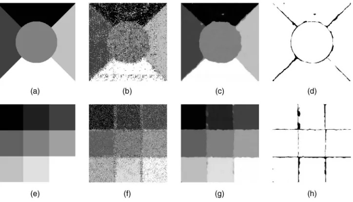 Fig. 4b shows a 256textures. To train the classifier, 500 patterns were randomly selectedfrom each texture class