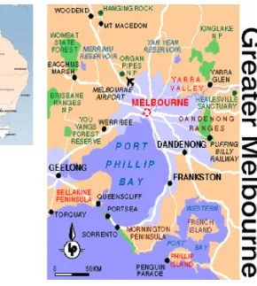 Figure 1.2: Map of Melbourne 