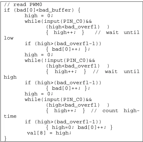 Figure 2. The PIC-based sensor-reading module, able to read thirty sensor values at once and stream them to the RS232 serial port