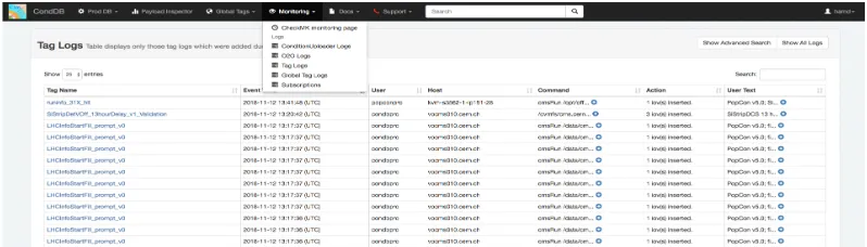 Figure 2. CmsDbBrowser Monitoring Service