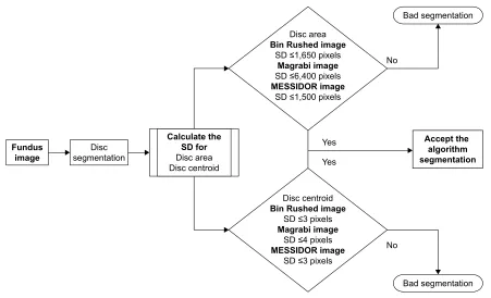 Figure 4 Flowchart for the analysis of disc segmentation.
