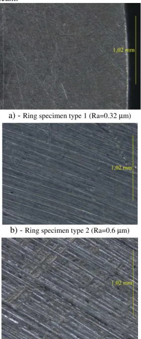 Fig. 4. Die setup for ring compression tests  a) – before the test; b) – during the test;  1 – top die; 2 – ring specimen; 3 –bottom die