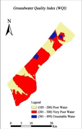 Figure 2. Groundwater quality index map. 