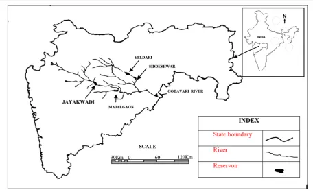 Figure 1. Index map of Jayakwadi project, state of Maharashtra, India. 