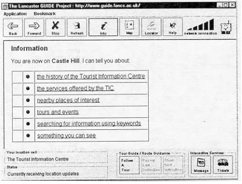 Figure 4: The presentation of navigation information. 