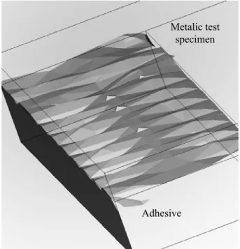 Fig. 11. Simulation of adhesive infiltration. 