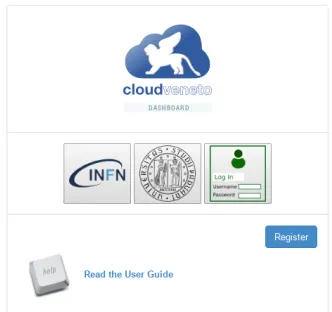 Figure 2. The CloudVeneto.it dashboard.