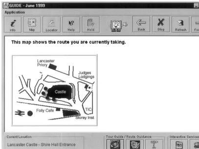 Fig. 4. The use of annotated maps to guide the visitor.