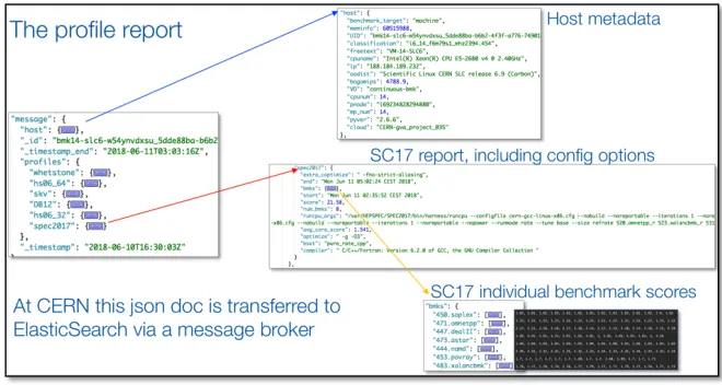 Figure 3. Structure of the proﬁle report produced by the Benchmarking suite, here in the case of SPECCPU 2017 (SC17).