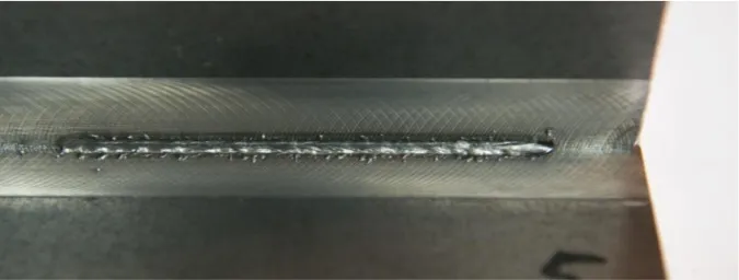 Fig. 7. Single-sided T-joint with the incompletely filled groove  