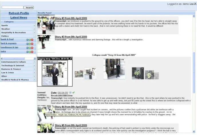 Figure 2: Graphical User Interface of the System 
