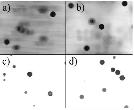 Fig. 9. Number of identified particles – effect of shutter speed. 