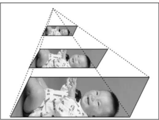 Fig. 1.  The illustration of Gaussian pyramid decomposition [28] 