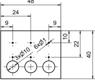 Fig. 1. Apparatus assembly; 1 Heated block, 2 Heating car-tridges, 3 Auxiliary heater, 4 Glass cylinder, 5 Isolating pad,6 Assembly pad, 7 Plug