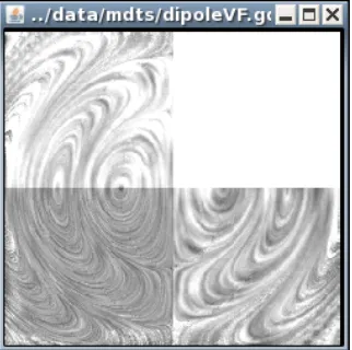 Figure 5: Using a fog effect, we can effectively white outareas of high uncertainty in the dataset.