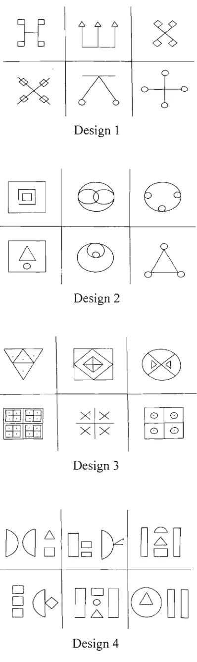 Figure 2: Multiple-choice Stimuli for the Visual Reproduction Subtest 
