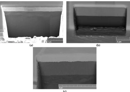 Table 1. The composition of the substrate and the film investigated using EDS analysis