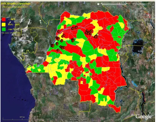 Figure 4Choropleth map of immunization coverage and Wild Polio virus casesChoropleth map of immunization coverage and Wild Polio virus cases