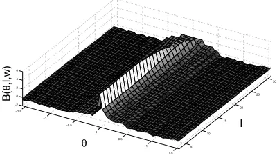 Figure 2. The bar operator with width w, length l and angle θ.