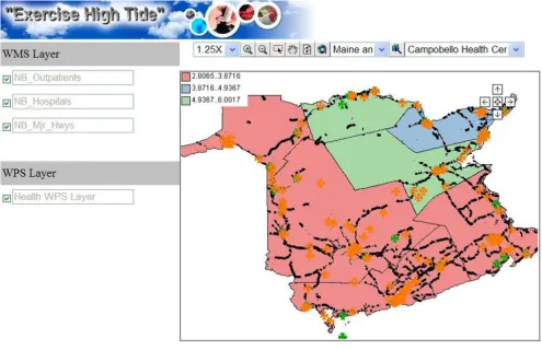 Figure 10The exported HTML viewerThe exported HTML viewer. This viewer provides quick access to WMS/WPS services for visualization purposes.