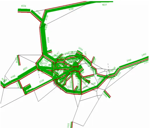 Figure 2 : Example of select link analysis for cordon design   