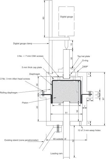 Fig. 1. Design of the new plastic limit device (all dimensions in mm)