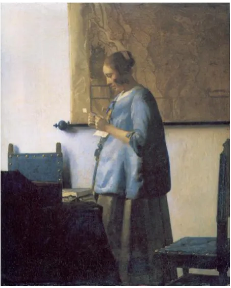 Figure 14 Woman Reading a Letter, Vermeer, 1663-1664 