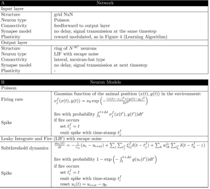 Figure 9. Network description and implementation of neuron models according to [82]. Parameters as in Model architecture, Methods,and Tables 1, 2 (unless otherwise stated in Figure captions).doi:10.1371/journal.pcbi.1000586.g009