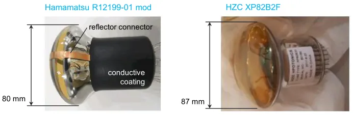 Figure 1. mDOM overview: Left: Rendered view. Right: Exploded view.