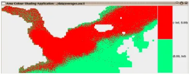 Figure 6: Snapshot showing colouring of pixels accordingto the value randomly generated from the original PDFs.