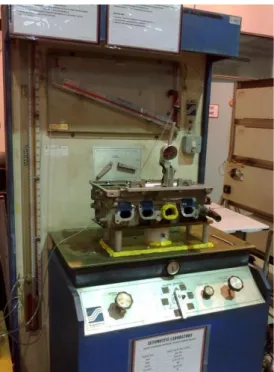 Figure 1: SF600 FlowBench machine with tested  cylinder head 