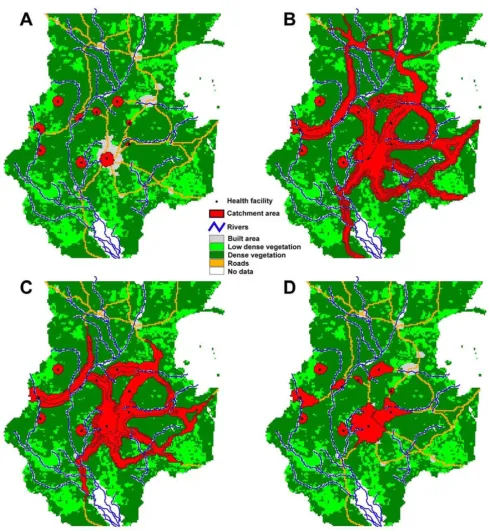 Figure 6Outputs of the analysis of the existing network of health facilitiesOutputs of the analysis of the existing network of health facilities