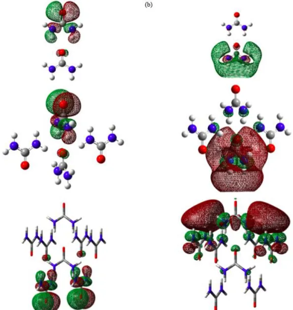 Figure 8. The molecular orbital of (a) HOMO and (b) LUMO for SC 