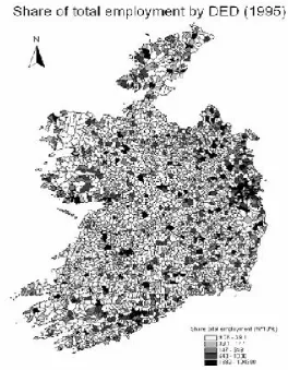 Figure 1: Breakdown of Ireland into DEDs
