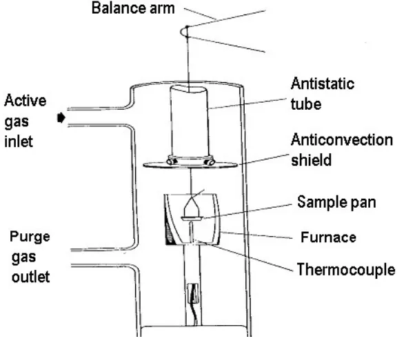 Figure 4.1 Illustration of a TG analyser 