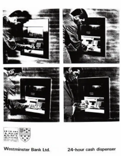 Figure 3: Advertisement of  Westminster Bank’s Cash Dispenser, circa 1967 