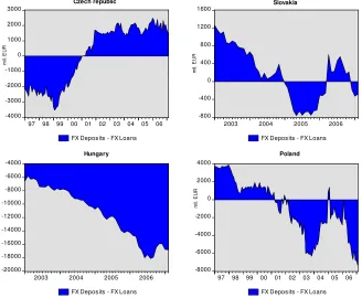 Fig. 3.3 Net position of residents in V4 countries 