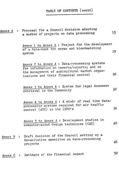 TABLE OF COll'I-dNTS (contd')