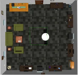 Figure 1. Top view of the virtual environment in Gazebo simulator from which we generated twodatasets.