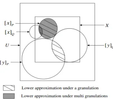 Figure 1. Difference between Pawlaks rough set model and MGRS.