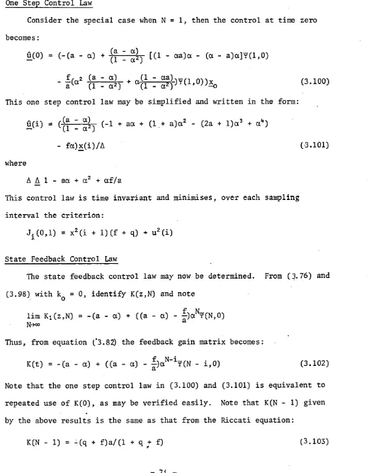 Figure 2. The above solution and the usual state feedback Riccati equation 